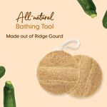 Buy Matra 100% Natural Oval Shower Loofah Pad - Dual-sided Organic Bath Sponge for Deep Cleansing & Skin Refining - Exfoliating Body Scrubber to Remove Dead Skin Cells - Vegan Scrub Pad for Men & Women - Purplle