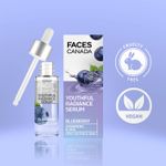 Buy FACES CANADA Youthful Radiance Serum, 27 ml | Blueberry, AHA & Ceramides | Biphasic Face Serum | Anti-Ageing | Brightens, Hydrates, Moisturizes For Younger-Looking, Radiant Skin - Purplle