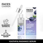Buy FACES CANADA Youthful Radiance Serum, 27 ml | Blueberry, AHA & Ceramides | Biphasic Face Serum | Anti-Ageing | Brightens, Hydrates, Moisturizes For Younger-Looking, Radiant Skin - Purplle