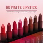 Buy Swiss Beauty HD Matte Lipstick Wine Blush 10 (3.5 g) - Purplle