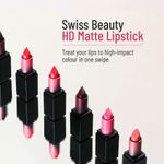 Buy Swiss Beauty HD Matte Lipstick Pink Up 15 (3.5 g) - Purplle