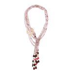 Buy Joules by Radhika Beaded Scarf Neclace In Grey And Red Tone - Purplle