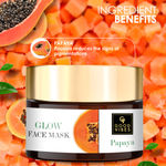 Buy Good Vibes Papaya Glow Face Mask | Brightening, Lightens Scars | With Basil | No Parabens, No Sulphates, No Mineral Oil, No Animal Testing (100 g) - Purplle