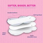 Buy Paree Soft & Rash Free Comfort Sanitary Pads for Women With 3 Seconds Absorption For Heavy Flow, XL| Wider Back and Gentle Fragrance - 40 Pads - Purplle