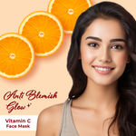 Buy Good Vibes Anti Blemish Glow Face Mask Vitamin C with Power of Serum | No Parabens, No Animal Testing, Vegan, No Mineral Oil, No Sulphates (50 g) - Purplle