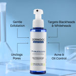 Buy DERMDOC 2% Salicylic Acid Facial Tonic Spray (100 ml) | Gentle Exfoliating Toner | Unclogs Pores, Targets Active Acne & Controls Excess Oil - Purplle