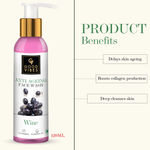 Buy Good Vibes Wine Anti-Ageing Face Wash | Antioxidant, Elasticity | No Parabens, No Mineral Oil, No Animal Testing (120 ml) - Purplle