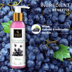 Buy Good Vibes Wine Anti-Ageing Face Wash | Antioxidant, Elasticity | No Parabens, No Mineral Oil, No Animal Testing (120 ml) - Purplle