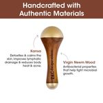 Buy TAC - The Ayurveda Co. The Ayurveda Co. Kansa Wand Dual Purpose Massager Tool for Face & Body Skin Lifing & Relax with Wooden Handle for Women & Men 95gm - Purplle