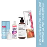 Buy Sirona Period Comfort Combo of Menstrual Cup with Cup Wash, Pain Relief Patches and Intimate Wash - Purplle