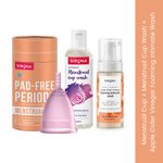 Buy Sirona Simply Better Period Combo of Foaming Intimate Wash with Menstrual Cup and Cup Wash Combo of 2 - Purplle