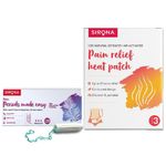 Buy Sirona FDA Approved Premium Digital Tampon (Medium Flow) with Pain Relief Heat Patches (Pack of 3) - Purplle