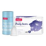 Buy Sirona FDA Approved Reusable Menstrual Cup (Small) with Ultra-Thin Premium Panty Liners (S) 5 Pcs - Purplle