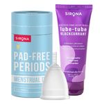 Buy Sirona FDA Approved Menstrual Cup (Small) with Glycerine Free Natural Black Current Lubricant Gel 2 Pcs - Purplle