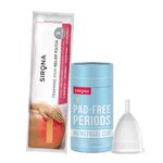 Buy Sirona FDA Approved Reusable Menstrual Cup (Small) with Period Cramps Relief Patches (5 Patches) - Purplle
