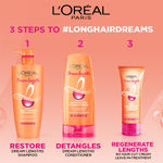 Buy L'Oreal Paris Dream Lengths Long Hair Dreams Kit (With Paraben Free Restoring Shampoo 704ml + Detangling Conditioner 192.5ml + No haircut Cream Leave In Conditioner 50ml) - Purplle