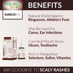 Buy Nature Sure Garlic Oil for Ringworm and Athlete's Foot in Men & Women - 1 Pack (30 ml) - Purplle