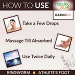 Buy Nature Sure Garlic Oil for Ringworm and Athlete's Foot in Men & Women - 2 Packs (30ml Each) - Purplle