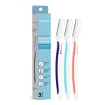 Buy Sirona Reusable Eyebrow & Face Razor for Women - 3 Razors | Painless Facial Hair Removal | Eyebrow Shaper, Upper Lip, Forehead, Peach Fuzz, Chin, Sideburns & Dermaplaning Tool - Purplle