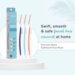 Buy Sirona Reusable Eyebrow & Face Razor for Women - 3 Razors | Painless Facial Hair Removal | Eyebrow Shaper, Upper Lip, Forehead, Peach Fuzz, Chin, Sideburns & Dermaplaning Tool - Purplle