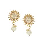 Buy Pujvi Fashions Gold Alloy Necklace Set For womens or girls.(Suraj Necklace set) - Purplle