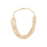 Buy Ahaanya Pink & Off White Beaded Choker Necklace NLJ89 - Purplle