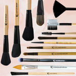 Buy KINDED Angular Blending Eye Shadow and Eyebrow Makeup Brush Professional Series for Eyes Makeup Beauty with Smooth Soft Synthetic Hair Bristles Anti Rust Aluminium Ferrule Natural Wooden Handle Grip - Purplle