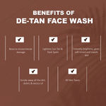 Buy Glamveda Men De Tan Face Wash With Natural Scrubbing Beads (100 ml) - Purplle