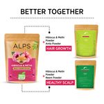 Buy Alps Goodness Hibiscus & Methi Powder (50 gm) | 100% Natural Fenugreek Powder | No Chemicals No Preservatives No Pesticides | Herbal Hair Mask For Hair Growth - Purplle