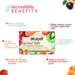 Buy Atulya Mix Fruit Soap 75gm - Purplle