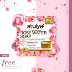 Buy Atulya Soap Rose Water Value Pack-300 gm - Purplle