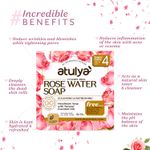 Buy Atulya Soap Rose Water Value Pack-300 gm - Purplle