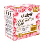 Buy Atulya Soap Rose Water Value Pack-300 gm - Purplle