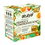 Buy Atulya Orange & Lemongrass Soap Value Pack -300 gm - Purplle