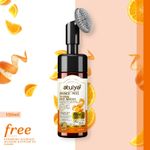 Buy Atulya Orange Peel Foaming Face wash With In-Built Soft Face Brush 150 ml - Purplle