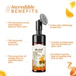Buy Atulya Orange Peel Foaming Face wash With In-Built Soft Face Brush 150 ml - Purplle