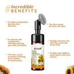Buy Atulya Papaya Foaming Face Wash With In-Built Soft Face Brush 150 ml - Purplle