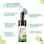 Buy Atulya Cucumber Foaming Face Wash With In-Built Soft Face Brush 150 ml - Purplle