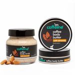 Buy mCaffeine Coffee & Almonds Scrub-Moisturize Duo, Combo of 2 - Purplle