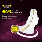 Buy Paree Super Nights Sanitary Pads with Double Feather for Heavy Flow, XXL | All Night Leakage Protection and Convenient Disposable Pouch - 30 Pads - Purplle