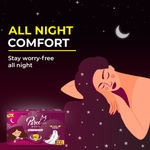 Buy Paree Super Nights Sanitary Pads with Double Feather for Heavy Flow, XXL | All Night Leakage Protection and Convenient Disposable Pouch - 30 Pads - Purplle