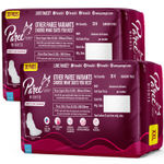 Buy Paree Super Nights Sanitary Pads with Double Feather for Heavy Flow, XXL | All Night Leakage Protection and Convenient Disposable Pouch - 60 Pads - Purplle