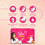 Buy Paree Super Sanitary Pads with Double feather for Heavy Flow, XL | All Day Leakage Protection and Convenient Disposable Pouch- 60 Pads - Purplle