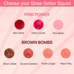 Buy NY Bae Gloss Getter Lip Gloss | Lip & Cheek Tint | Lightweight Glossy Lipstick | Pink Lip Balm | Non-Sticky | Cherry Crush 03 (2.8 ml) - Purplle
