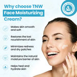 Buy TNW The Natural Wash Face Moisturizing Cream with Shea Butter, Marula Oil, and Avocado Oil | For Dry to Combination, Sensitive Skin 50 gm - Purplle