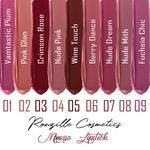 Buy Ronzille Weightless Mousse Lipstick Long Smash Infused with Jojoba Oil-03 - Purplle