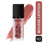 Buy Ronzille Weightless Mousse Lipstick Lighter Infused with Vitamin E -02 - Purplle