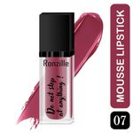 Buy Ronzille Weightless Mousse Lipstick Lighter Infused with Vitamin E -07 - Purplle