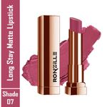 Buy Ronzille RC Long Stay Creamy Matte Lipstick With Intense Colour -07 - Purplle