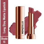 Buy Ronzille RC Long Stay Creamy Matte Lipstick With Intense Colour -15 - Purplle